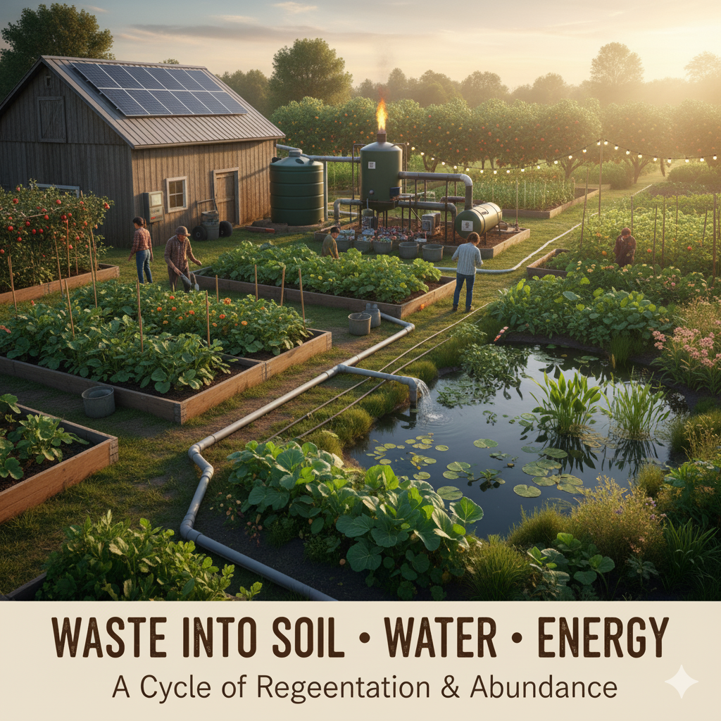 Waste Not! Transform your waste into soil, water, and energy.