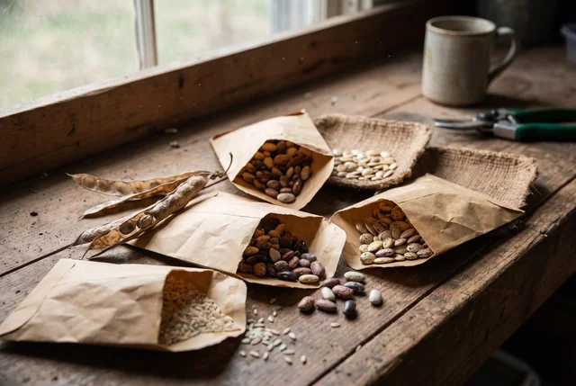 Editorial illustration: seed library
